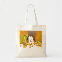 Chien de Westie - sac fourre-tout à feuille