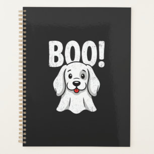 Chien d'Halloween Boo Conception de chiot mignon f
