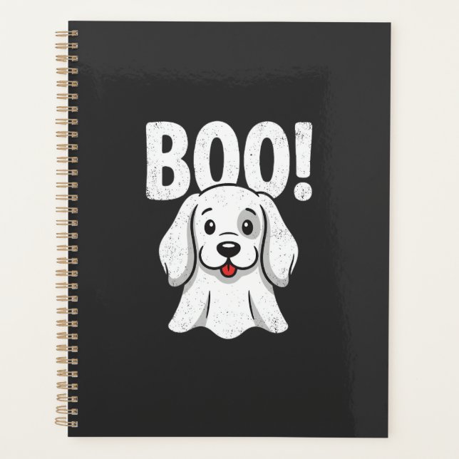Chien d'Halloween Boo Conception de chiot mignon f (Devant)