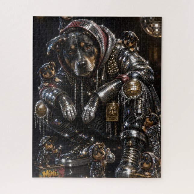 Chien Disco & Mini Me Crew Puzzle (Vertical)