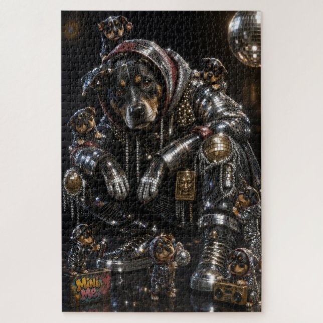 Chien Disco & Mini Me Crew Puzzle (Vertical)