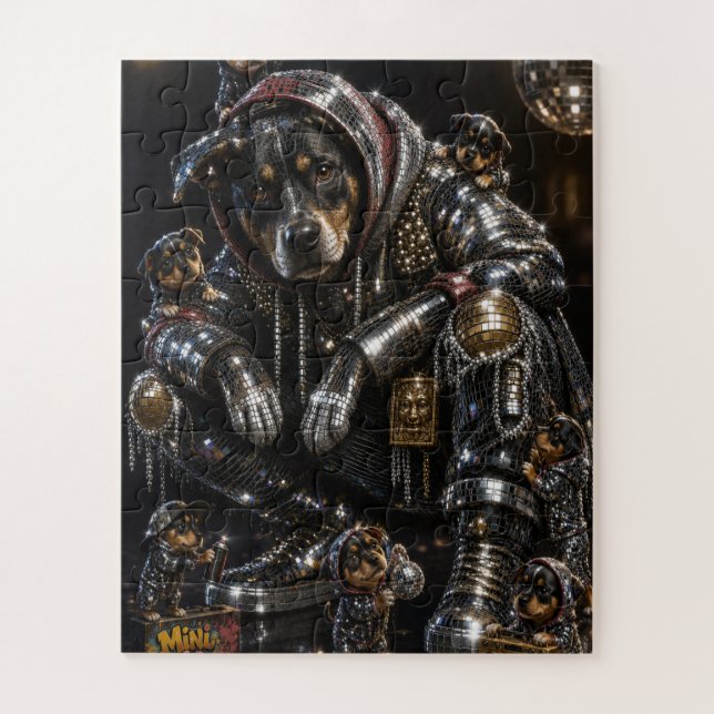 Chien Disco & Mini Me Crew Puzzle (Vertical)