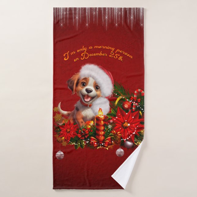 Chien drôle (Serviette de bain)