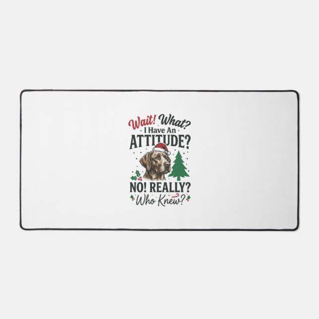 Chien Drôle Attitude Noël Vector Design_1 (Recto)