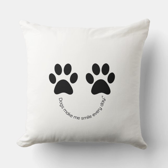 Chien Empreinte de patte Chien Chien Coussin Me Re (Recto)