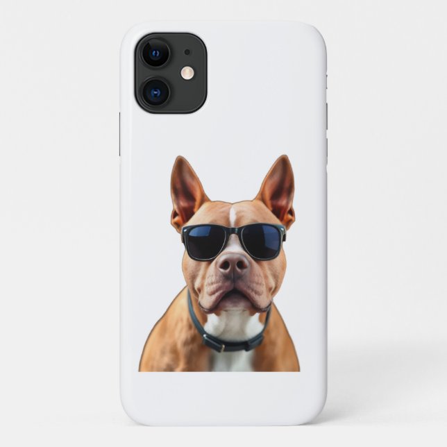 Chien en lunettes de soleil Apple iPhone 11 Coque (Dos)
