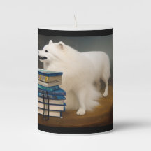 Chien esquimau américain Steampunk Bougie Pilier