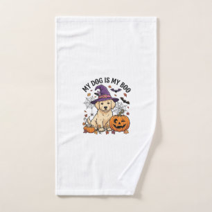 Chien est Boo Halloween Sorcière Chiot Citrouille_