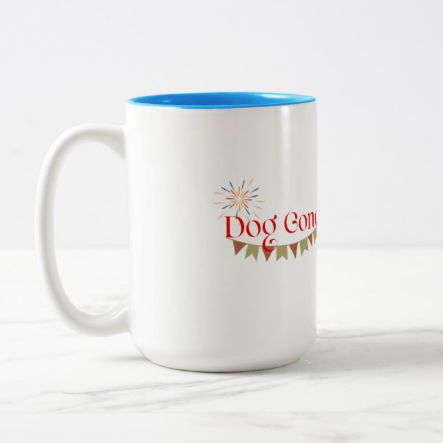 Chien est parti librairie Grand café Mug (Gauche)