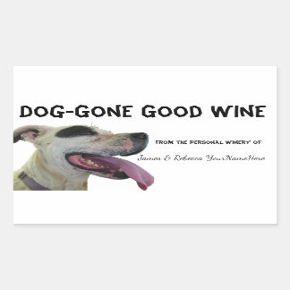Chien est parti Vin personnalisé Étiquettes Humour