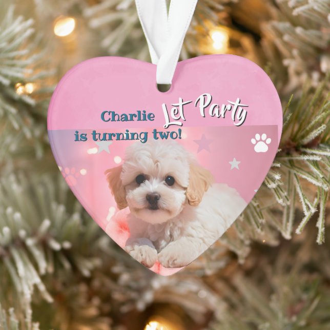 Chien Faisons la fête Anniversaire  (Arbre)
