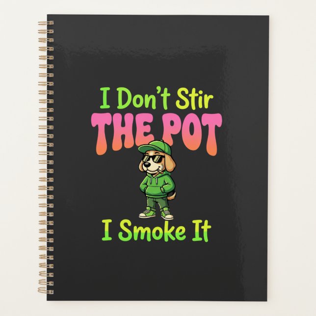 Chien Fumeur de Joint Drôle Stoner (Devant)