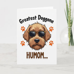 Chien gâté à pois Carte d'humour