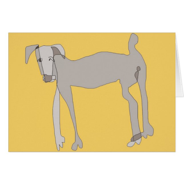 Chien gris (Devant horizontal)