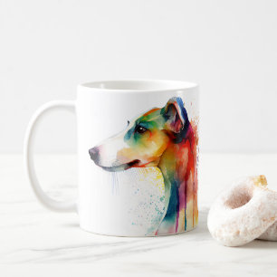 Chien gris coloré, Mug de café pour animaux de com