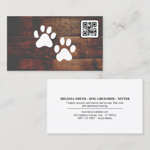 Chien Groomer   CODE QR   Pâtes   Carte de visite