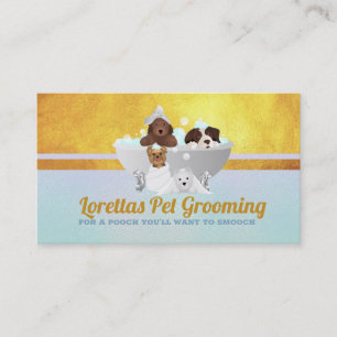 Chien Groomer Slogans Carte de visite