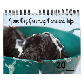 Chien Grooming Pet Store Calendrier de l'entrepris