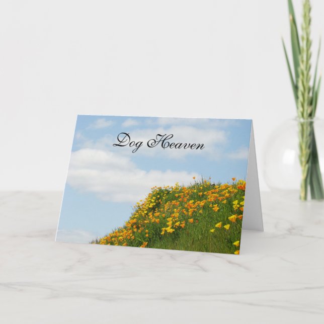 Chien Heaven Cartes de Sympathie Désolé pour votre (Devant)