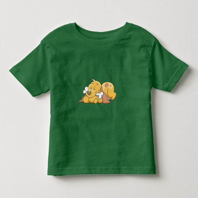 Chien heureux avec des T-shirts et des cadeaux (Devant)