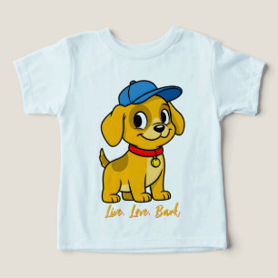 Chien heureux en casquette bleue
