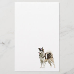 Chien Husky avec lunettes de soleil Papeterie