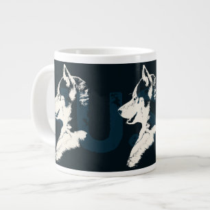 Chien Husky Café Mug Sibérie Husky Sleg Chien Coup