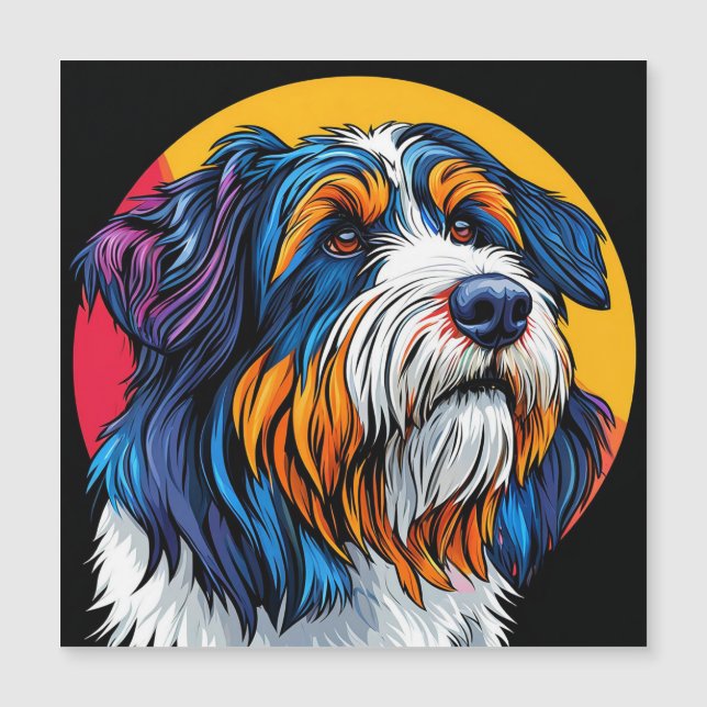 Chien Illustrant une Créativité Vibrante (Devant)
