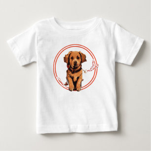 Chien imprimer des t-shirts blancs pour bébés enfa