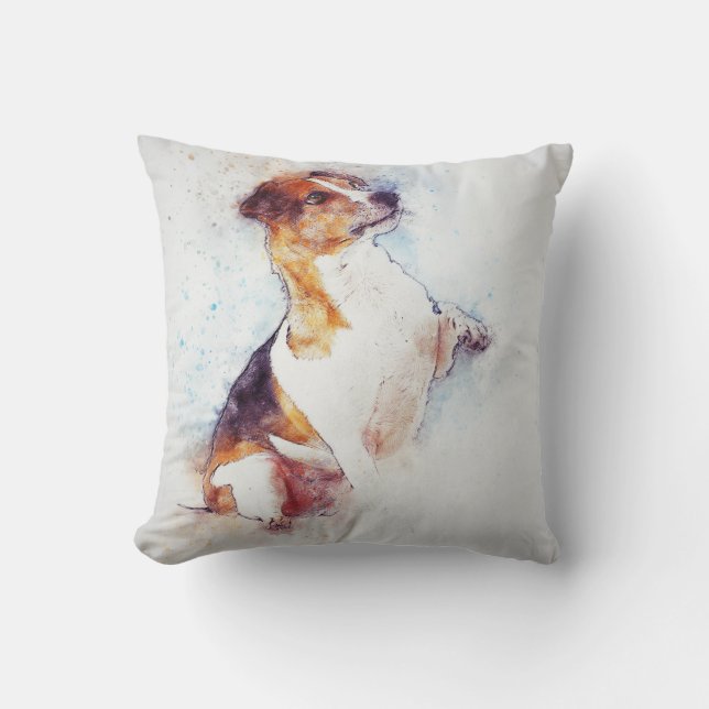 Chien Jack Russell Animaux de famille Coussin de c (Recto)