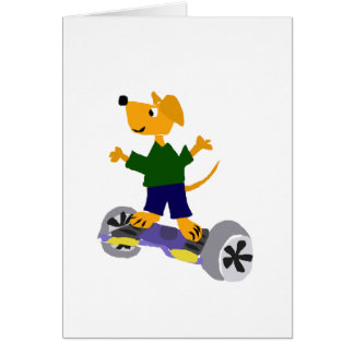 Chien jaune drôle de labrador retriever sur Segway