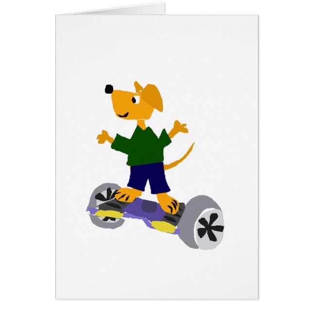 Chien jaune drôle de labrador retriever sur Segway (Devant)