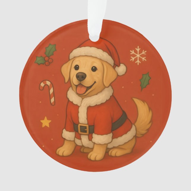 Chien Labrador Retriever Santa Noël (devant)