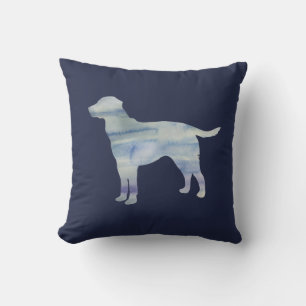 Chien Labrador Silhouette Chien Peinture Coussin