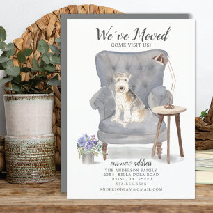 Chien Lakeland Terrier   Faire-part de déplacement