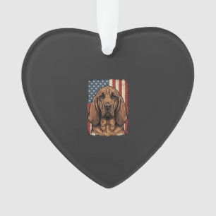 Chien Limier Patriotique Drapeau Américain Art_1