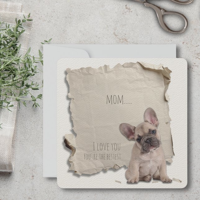 Chien Maman Carte de jour des mères Personnalisé J (Mothers Day is a great time to show mom how special she is, but any day is a day to say I love you!)