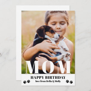 Chien Maman Joyeux Anniversaire Moderne Photo pers