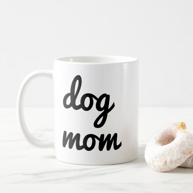 Chien Maman Mug | Mug de café maman chien (Avec donut)