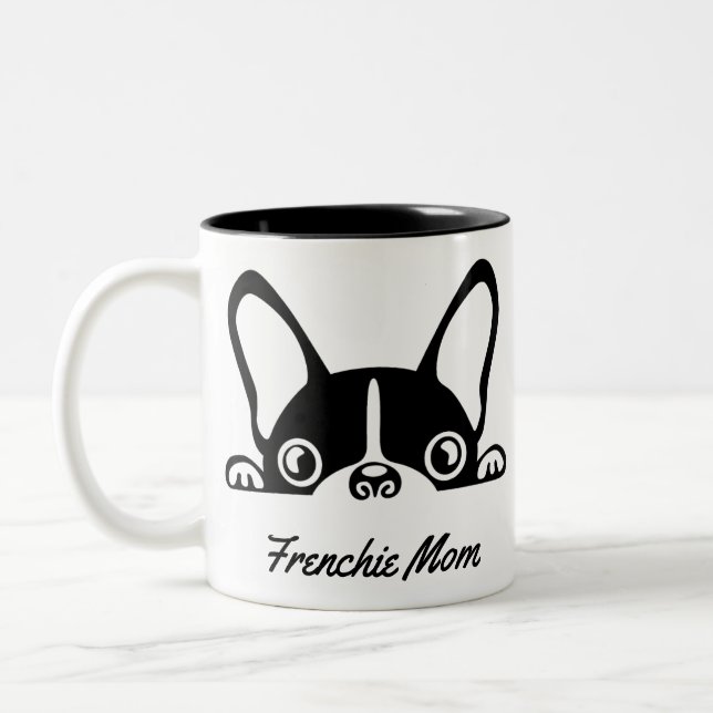 Chien Maman/Papa Personnalisable Frenchie Mug (Gauche)