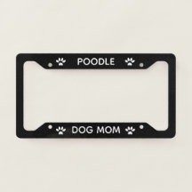 Chien Maman Poodle Paws Noir