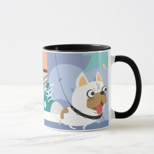 Chien marchant la Mug