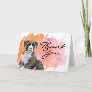 Chien Merci Cartes - Brindle Boxer Chien