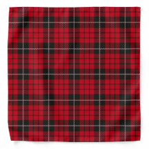 Chien mignon Bandana Rouge Tartan Pâté Motif