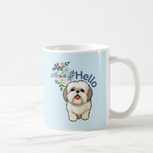 Chien mignon Bonjour Mug