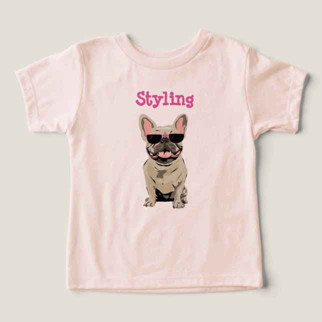 Chien mignon coiffé (Design Recto)