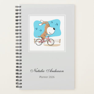 Chien Mignon de Dessin Animé Vélo Bicyclette 2026