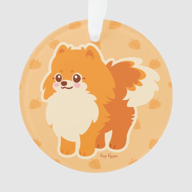 Chien mignon Kawaii Pomeranian (devant)
