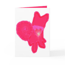 Chien mignon Tu B'Av ט ״ ו ב carte ב א