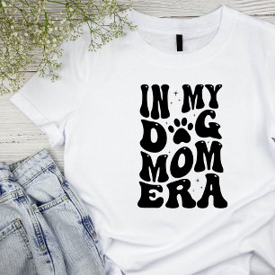 Chien Mom Retro Police T-shirt de base pour femmes